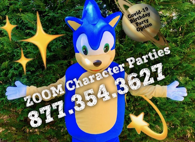 ZOOM Cartoon Character Parties, Virtual Kids Party Characters