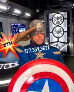 Superhero Video Calls, ZOOM Superhero Calls